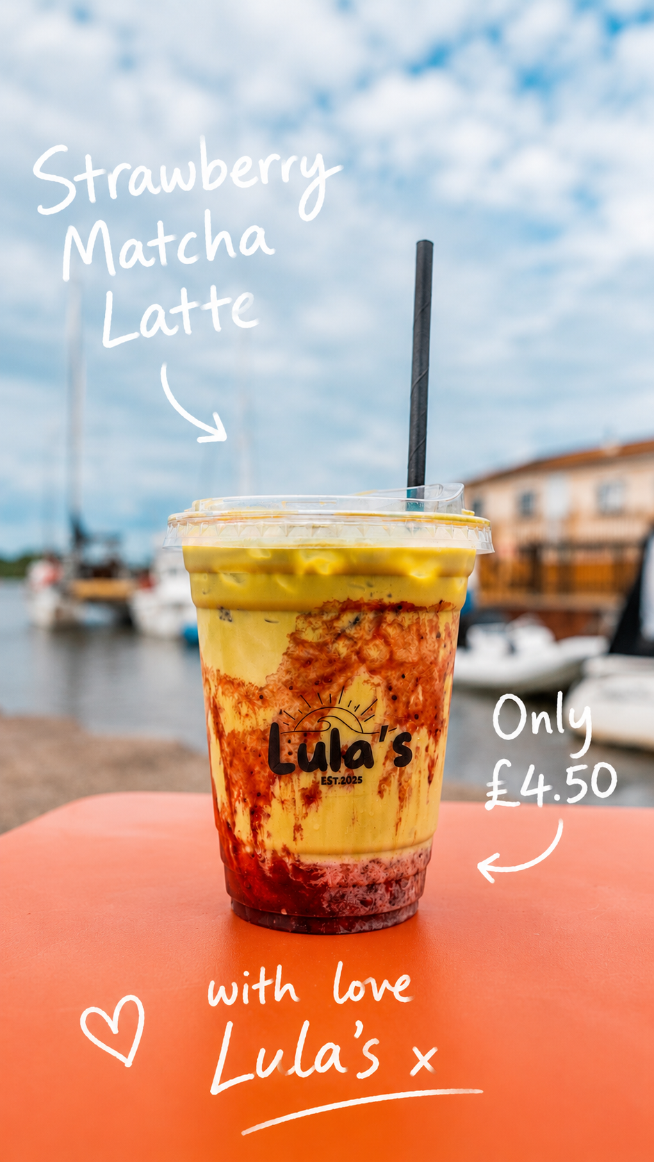 Strawberry Matcha Latte — only £4.50